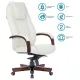 Кресло бюрократ T-9923 WALNUT_Ivory   (Натуральная кожа). Фото товара с разных ракурсов.