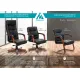 Кресло руководителя Бюрократ T-9927WALNUT/BLACK черный кожа крестовина дерево. Фото товара с разных ракурсов.