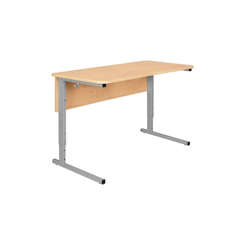 Стол-парта 2-местный регулируемый СУТ.55, 1200х500х640-780 мм, рост 4-6, серый каркас, ЛДСП клён главное фото