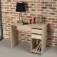 Стол письменный/компьютерный  "Scandi CD-017", 900х450х750 мм, 2 ящика, дуб сонома, 641895, ЦБ013706-2. Фото товара с разных ракурсов.