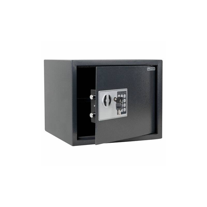 Сейф мебельный DASWERK (ДАСВЕРК) SC-300EL (300х380х300 мм), электронный замок, графит, 291346 главное фото