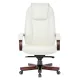 Кресло бюрократ T-9923 WALNUT_Ivory   (Натуральная кожа). Фото товара с разных ракурсов.