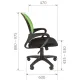 Кресло chairman 696 (черно-синее). Фото товара с разных ракурсов.