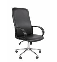 Кресло руководителя Chairman 278 Россия экопремиум черный хром